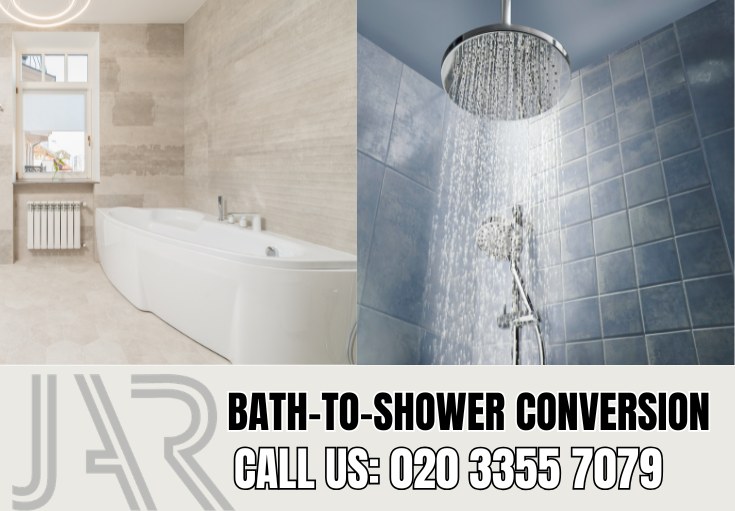 Bath to Shower Conversion by Hammersmith Bathroom Fitters